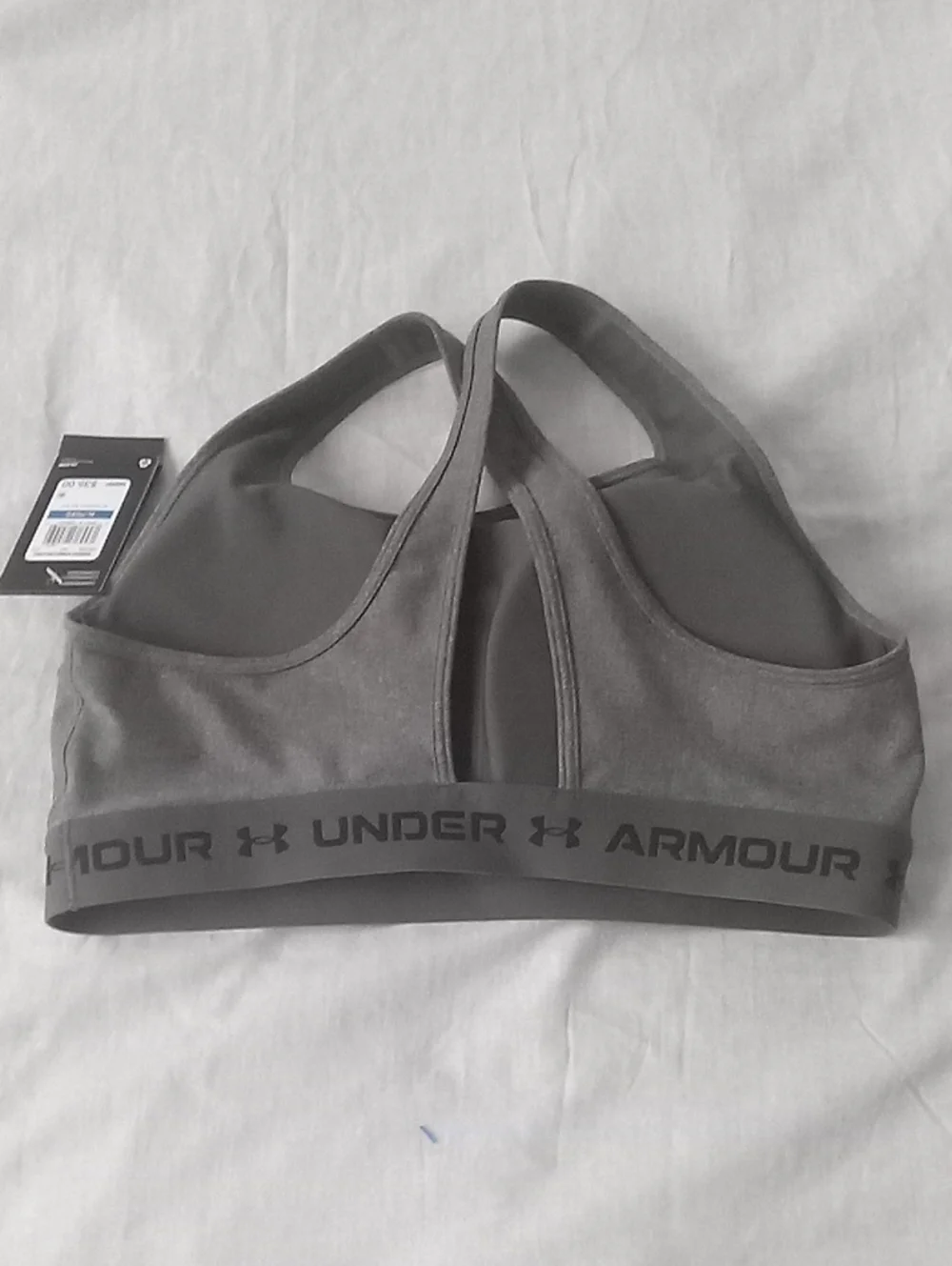 Under Armour Compression Charcoal Racerback Sports Bra